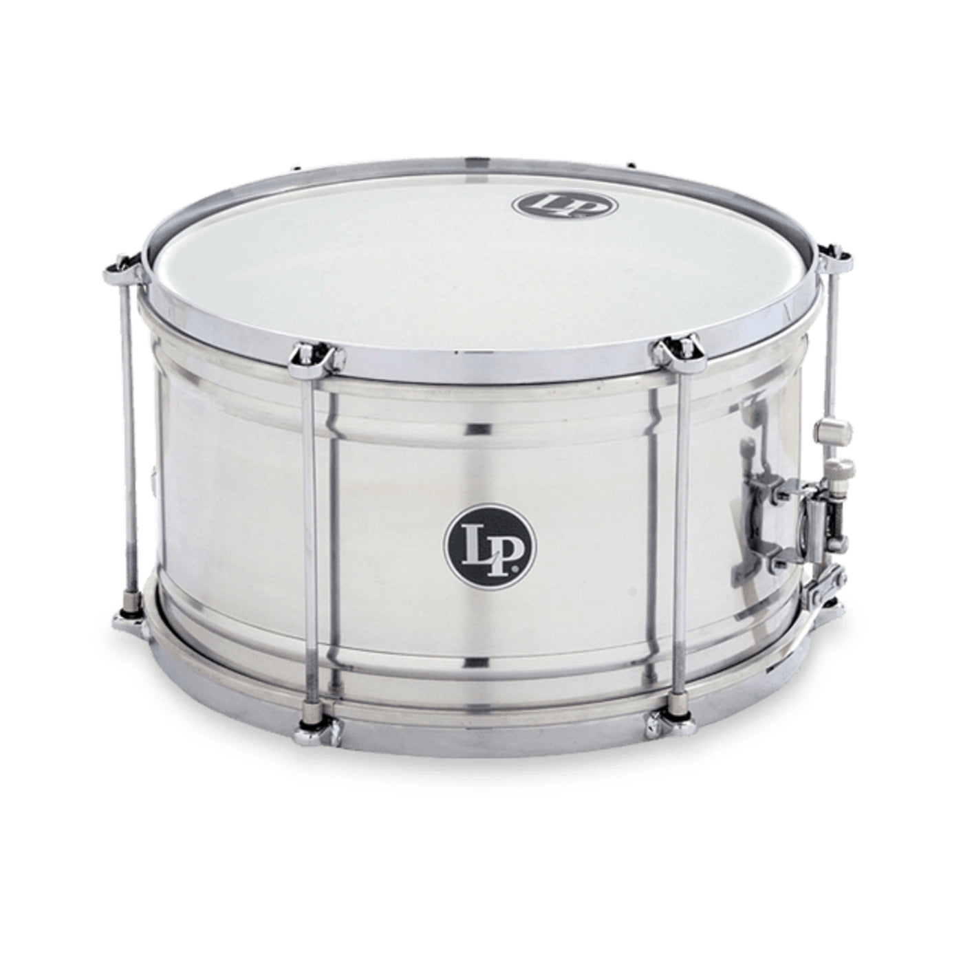 Latin Percussion LP3212 Aluminum Caixa Snare Drum, 7" x 12"