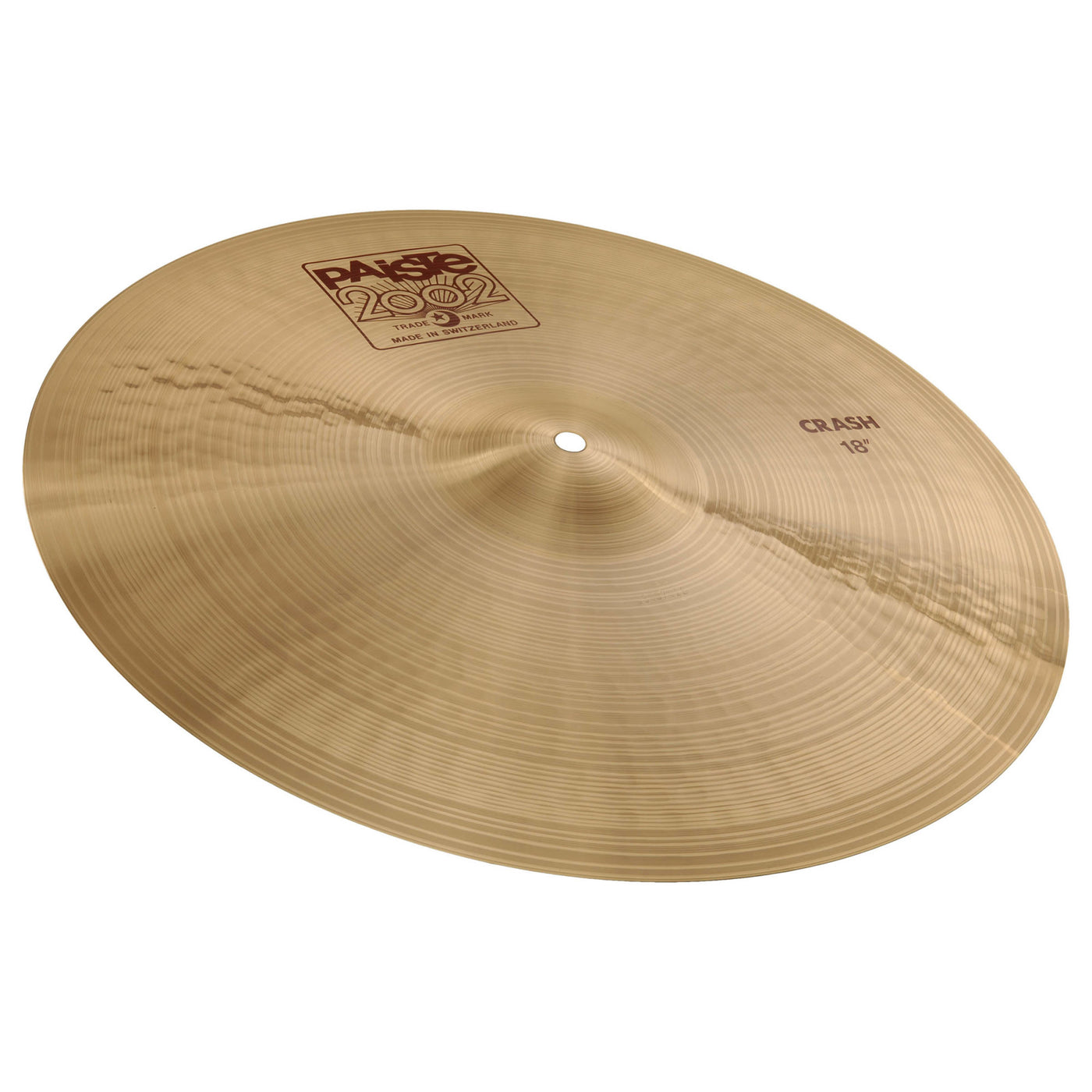 Paiste 1061418 Crash Cymbal, 2002 Series, Percussion Instrument for Drums, 18"