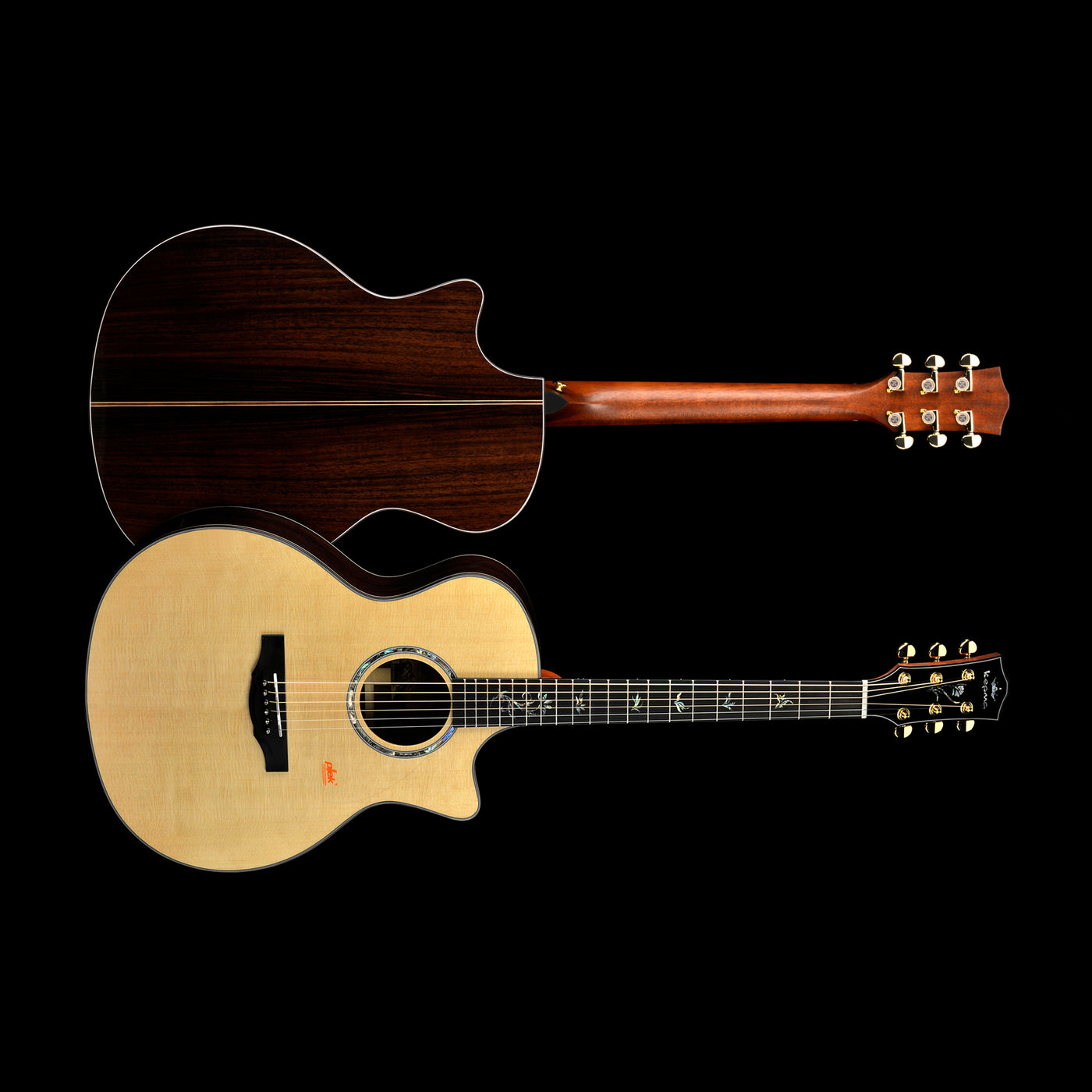 Kepma Elite All-Solid Grand Auditorium Guitar, Natural Finish