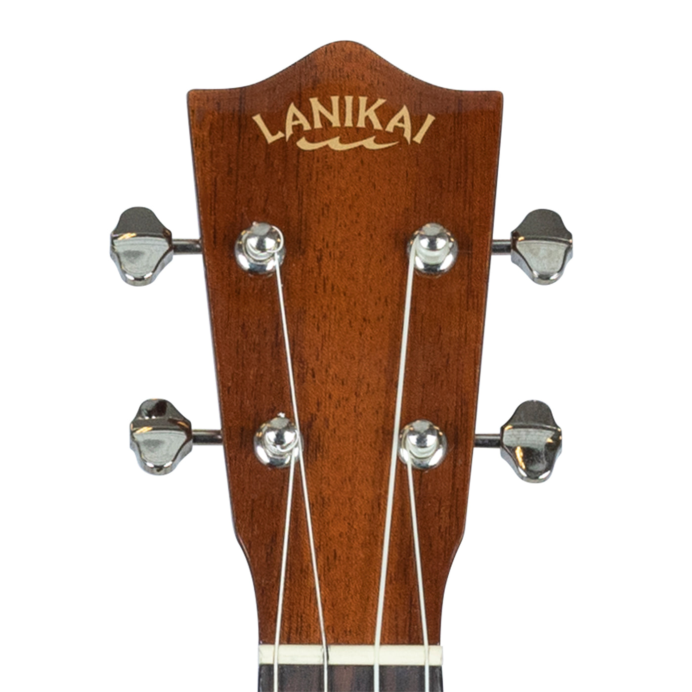 Lanikai All Solid Mahogany Baritone A/E Ukulele with Foam Case