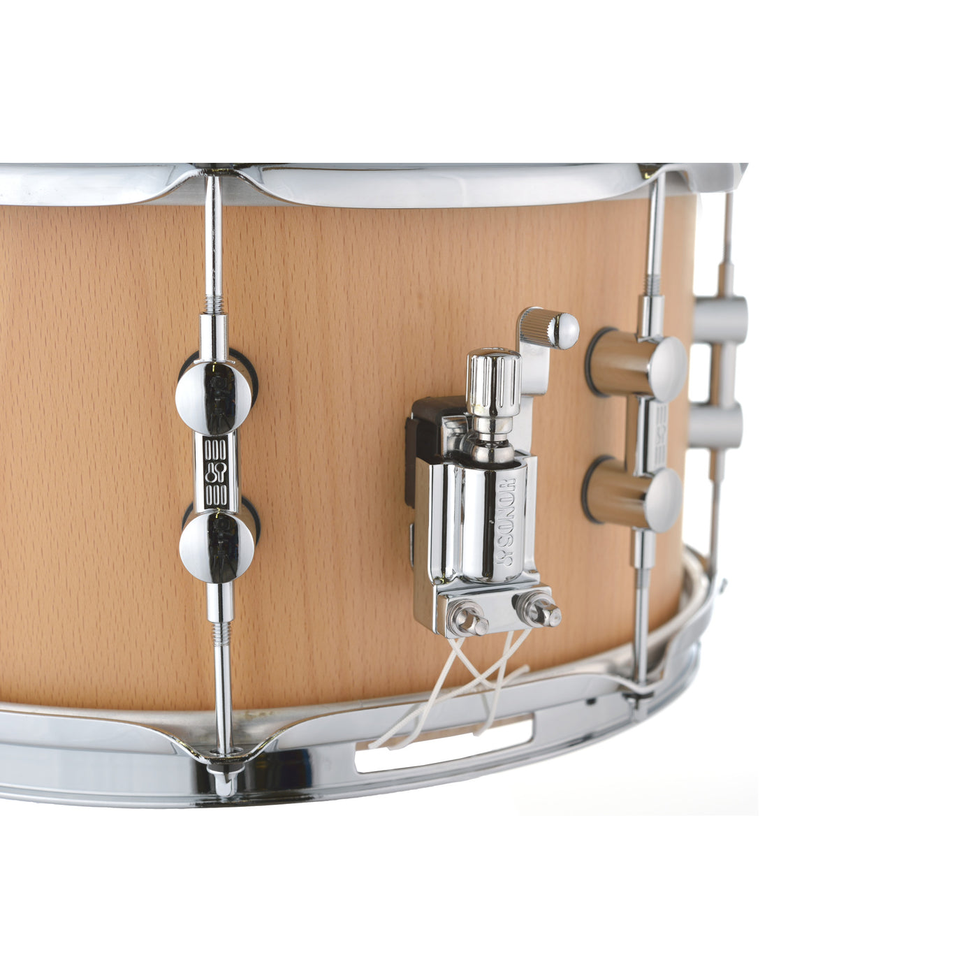 Sonor KS-1307-SDW-NAB Kompressor Snare Drum, Percussion Instrument, Heavy Beech, 13" x 7"
