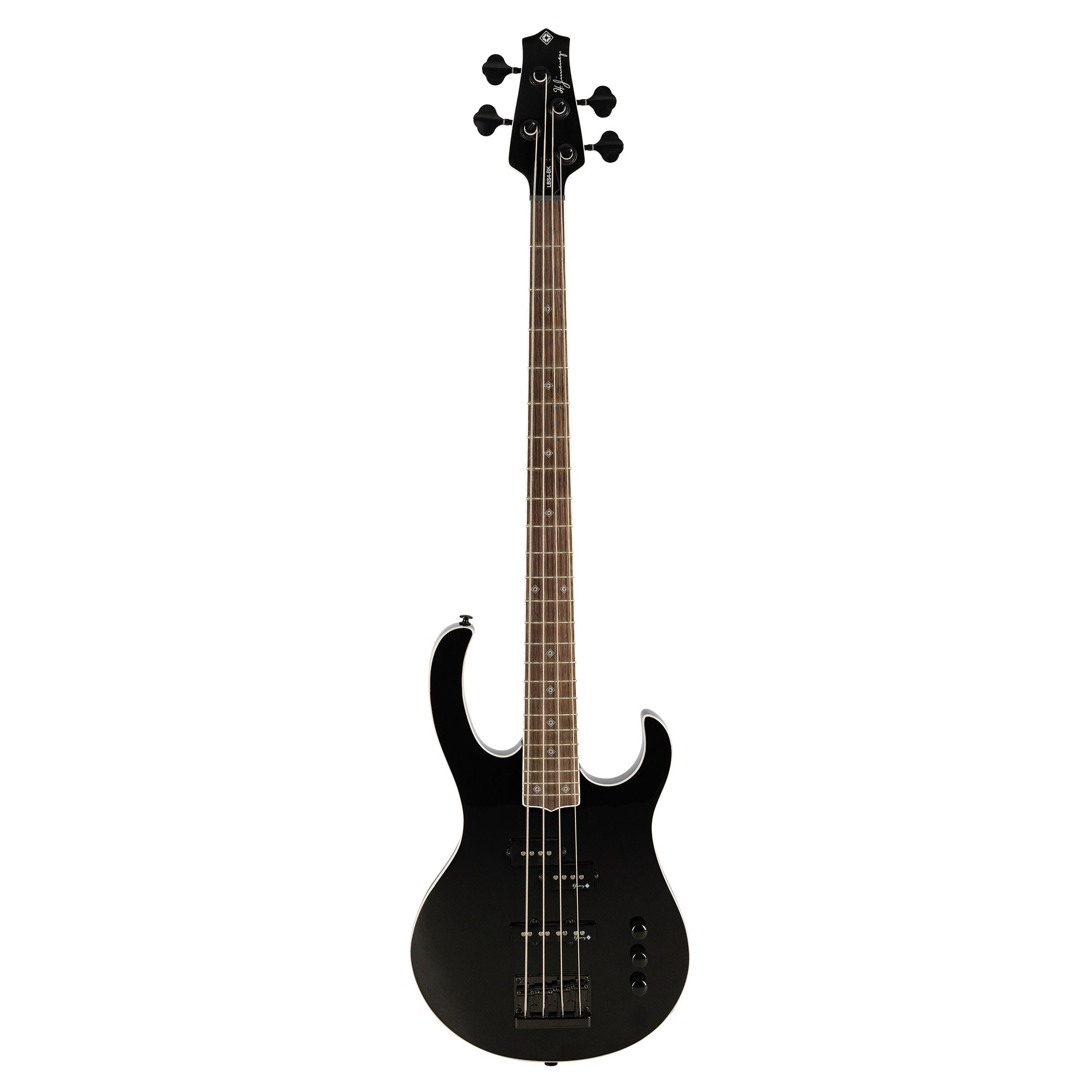 H. Jimenez 4 String Glossy Black Bass Guitar With Deluxe Padded Gig Ba – Interst