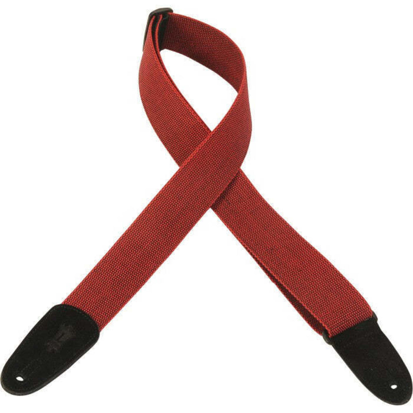 Levy’s High-Quality Red Leather Guitar Strap (MT8-RED)