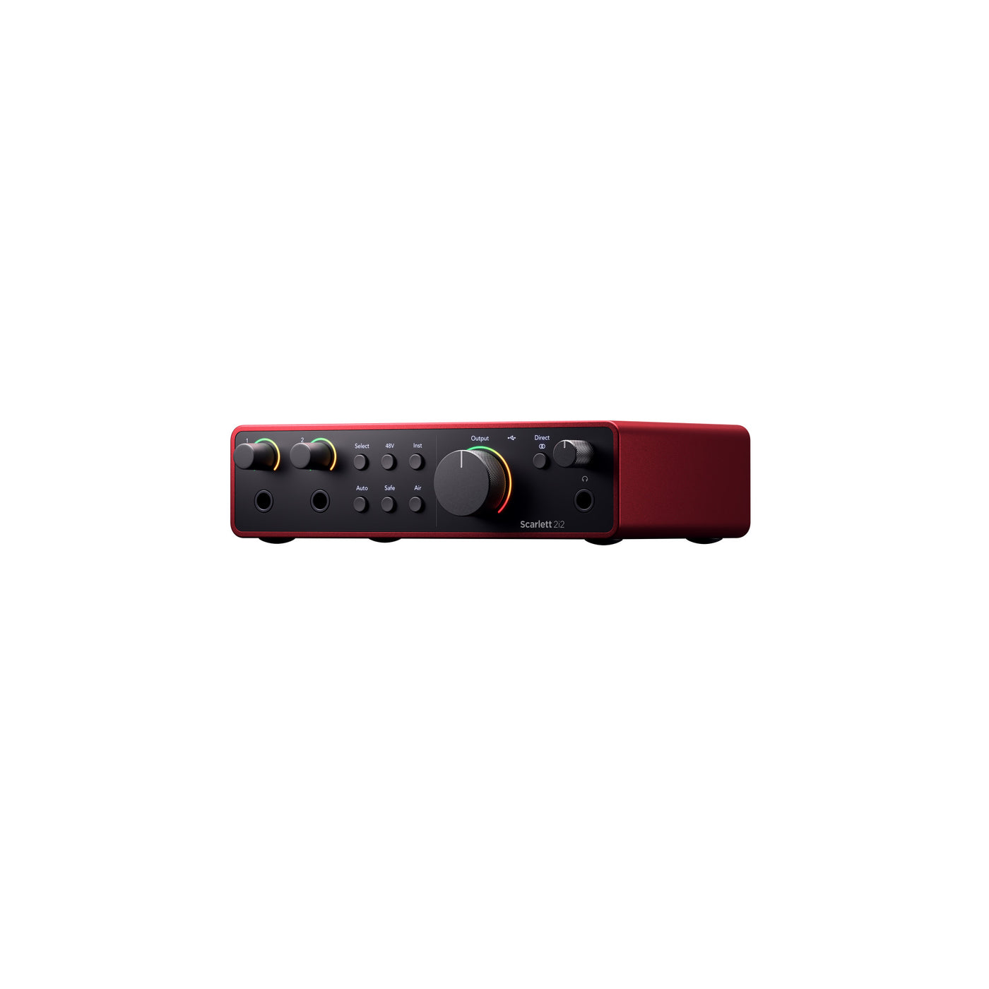 Focusrite Scarlett 2i2 (4th Gen) USB Audio Interface, Professional Quality Audio Equipment for Studio Musicians, Guitarists, & Producers