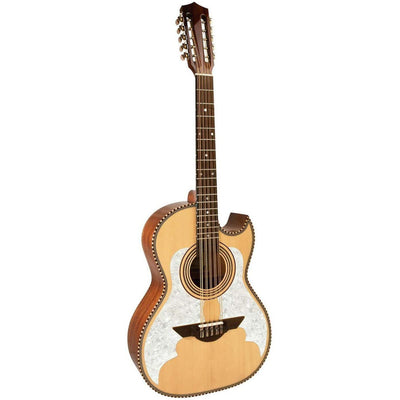 H. Jimenez LBQ3 El Murcielago (The Bat) Full Body Bajo Quinto Solid Spruce Top, Acoustic Guitar Natural