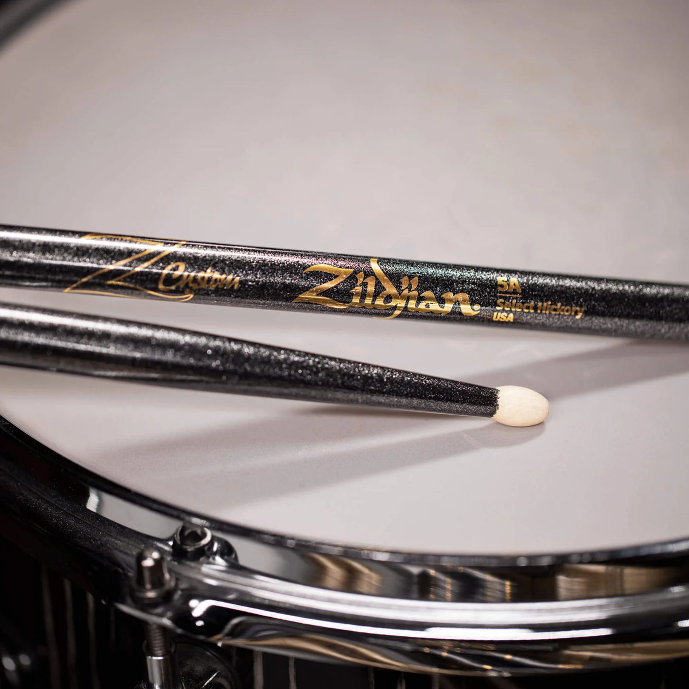 Zildjian Z Custom Limited-Edition Drumsticks - 5A, Wood Tip, Black Chroma (Z5ACB-ZC)