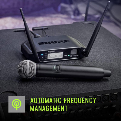 Shure Dual Band Pro Digital Wireless Guitar Pedal System for Guitarists and Bassists, 300 ft Range, 12 hr Battery, Integrate into Your Pedalboard with 1/4" Input Connector (GLXD16+-Z3)
