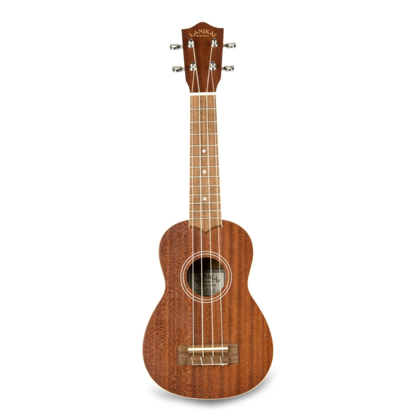 Lanikai MA-S 4 - String Ukulele, Soprano Mahogany Ukulele, with Rosewood Fingerboard