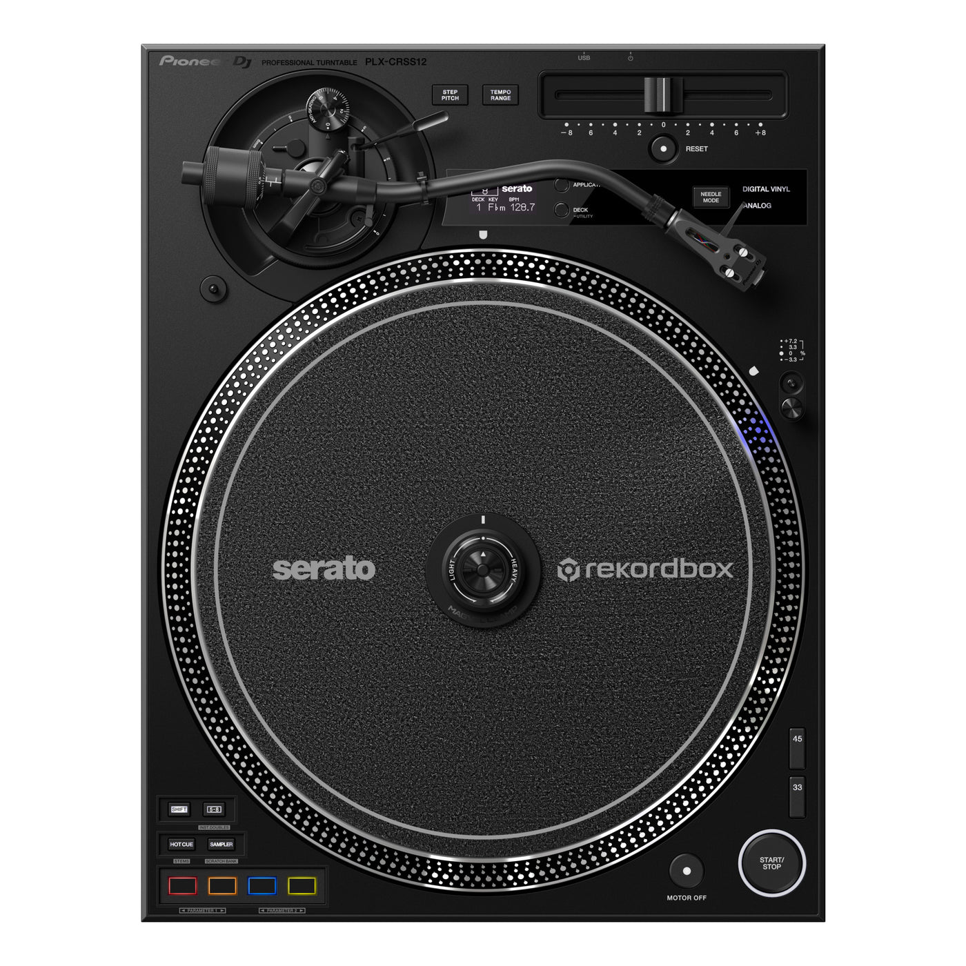Pioneer DJ PLX-CRSS12 Direct Drive Turntable with DVS Control - Black