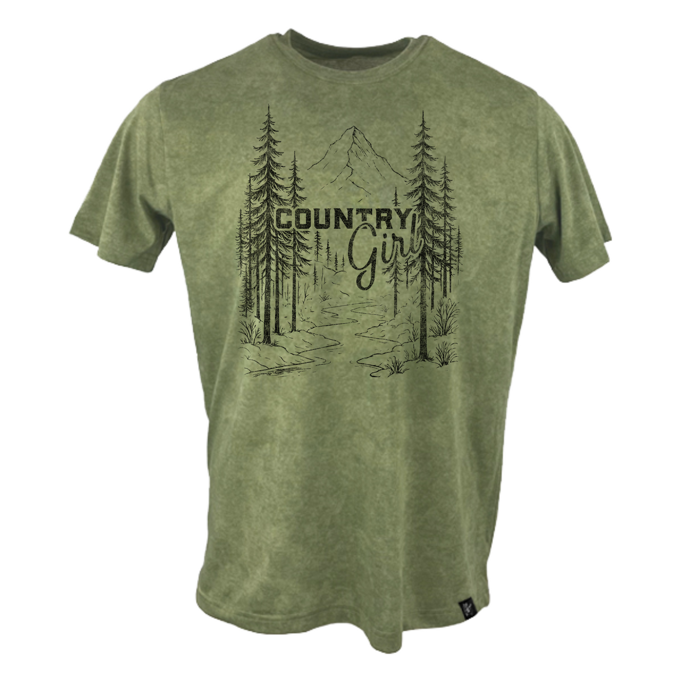 Reed Foley - "Country Girl" Scenic Shirt - Vintage Green