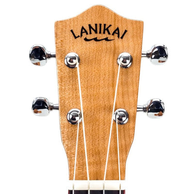 Lanikai FM-T 4 String Ukulele, Tenor Flame Maple Ukulele, with Walnut Fingerboard, Natural
