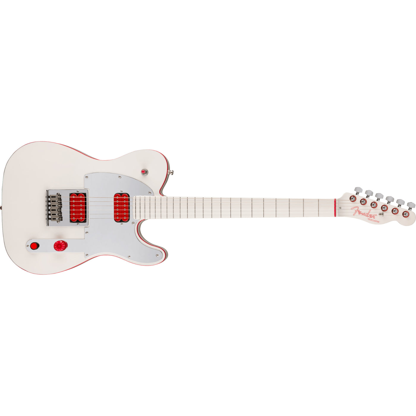 Fender John 5 Ghost Telecaster with Maple Fingerboard, Arctic White (0111052880)
