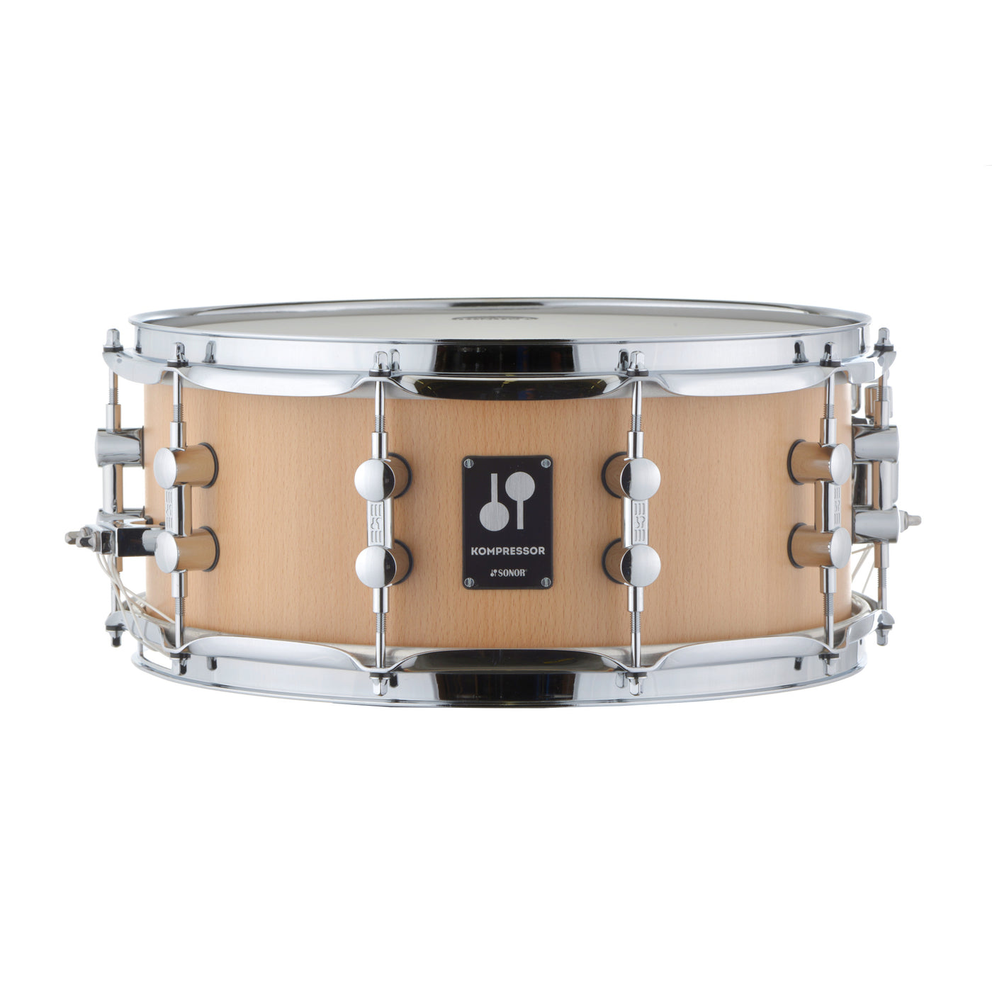 Sonor KS-1406-SDW-NAB Kompressor Snare Drum, Percussion Instrument, Heavy Beech, 14" x 6"