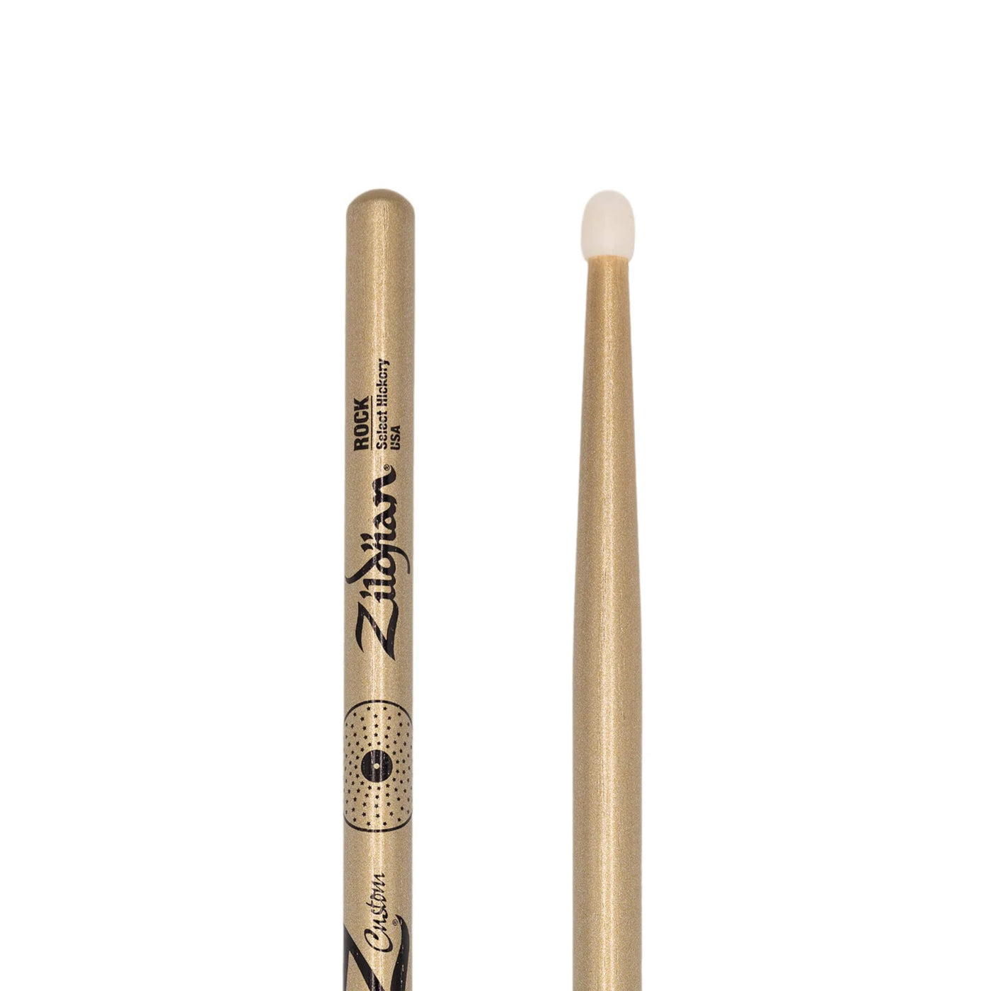 Zildjian Z Custom Limited-Edition Drumsticks - Rock, Nylon Tip, Gold Chroma (ZRKCGN-ZC)