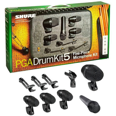 Shure 5-piece Drum Microphone Kit (PGADRUMKIT5)