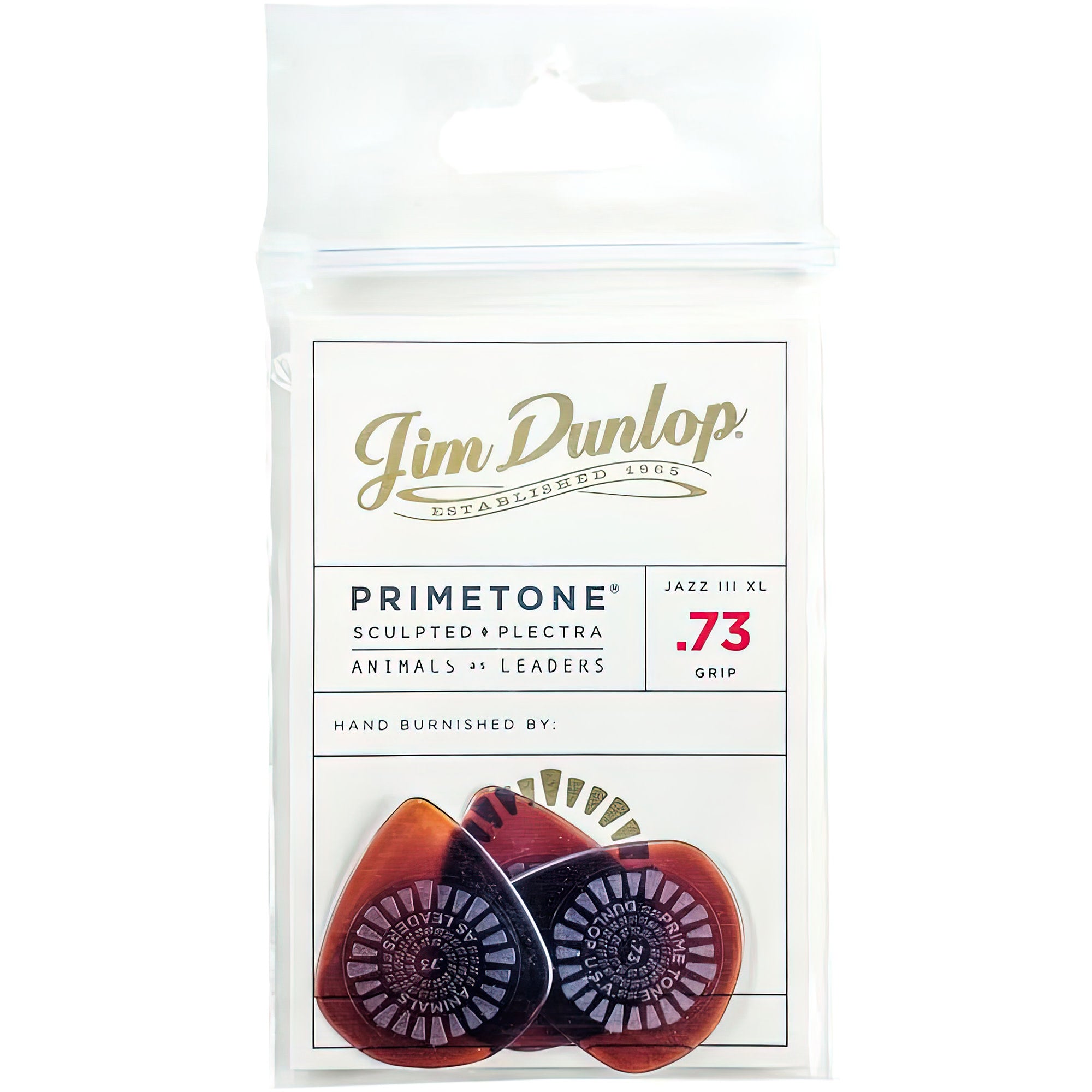 Dunlop Animals As Leaders Primetone Guitar Picks, 0.73mm, Brown, 3-Pac – Interst