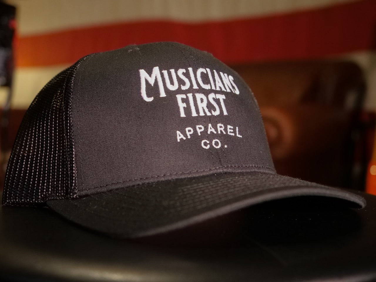 Musicians First Snap Back Hat - Black
