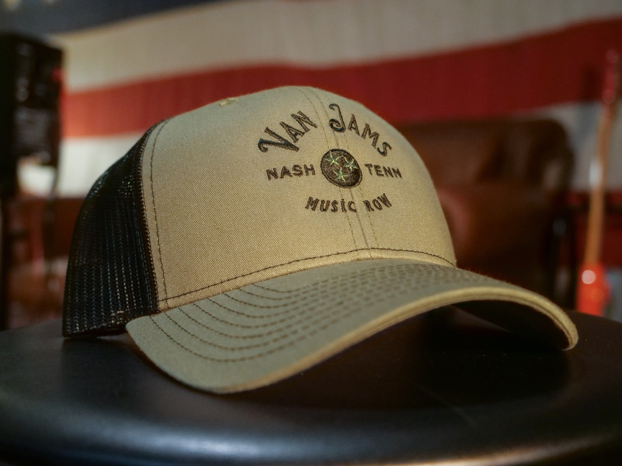 Van Jams Snap Back Hat, Loden/Black
