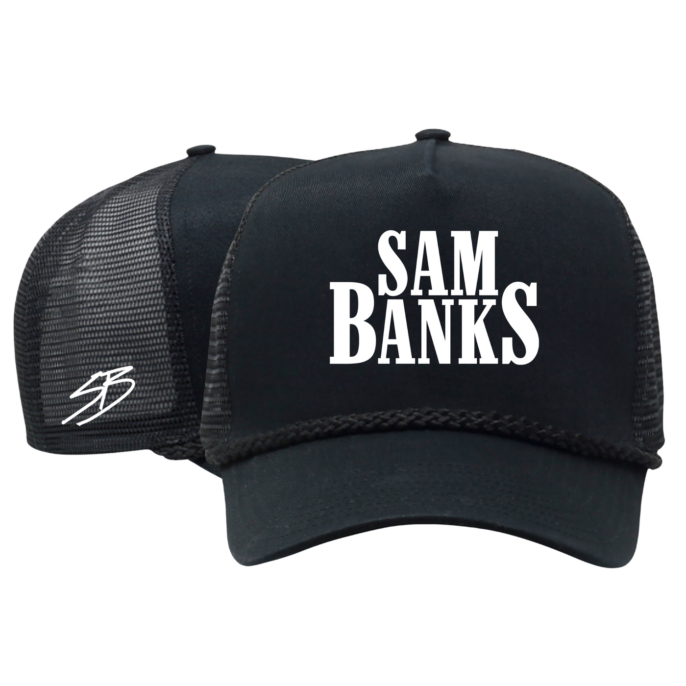 Sam Banks - Stacked Logo Hat - Black