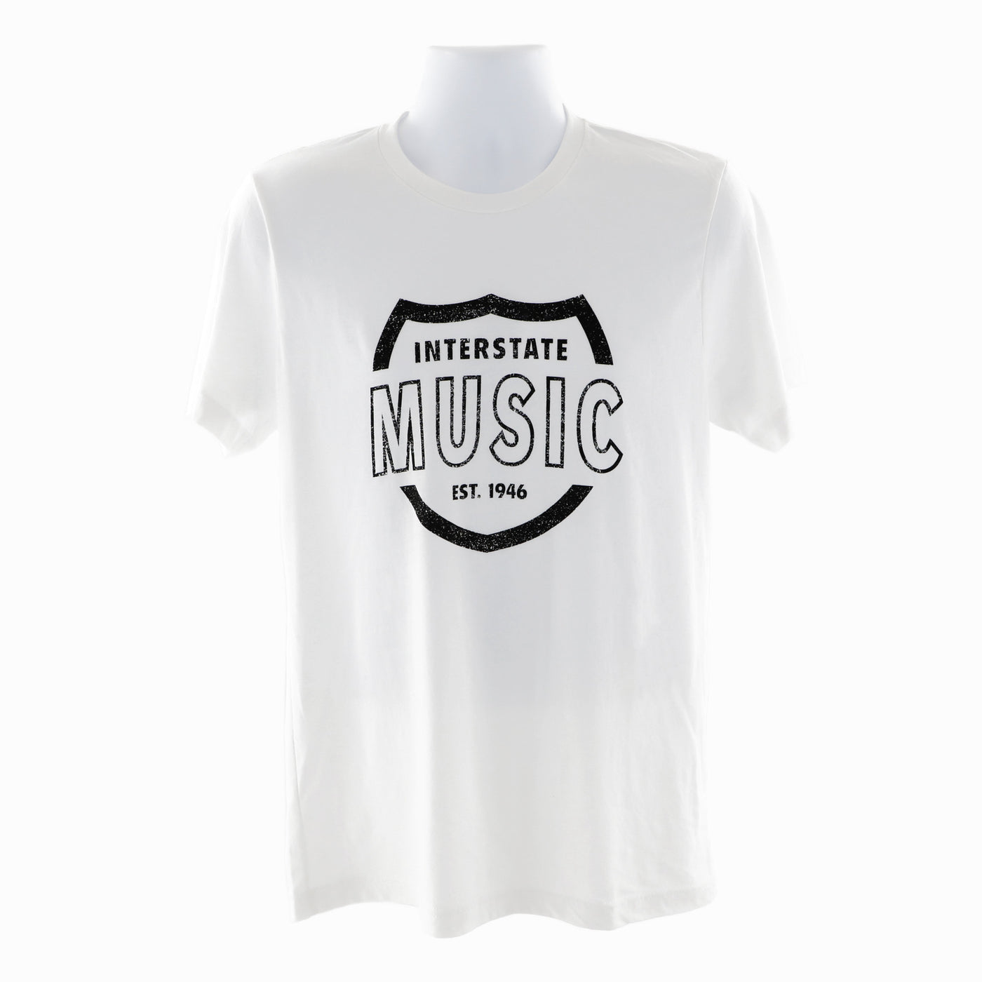 Interstate Music Short Sleeve T-Shirt - Unisex, White, XX-Large