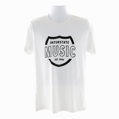 Interstate Music Short Sleeve T-Shirt - Unisex, White, XX-Large