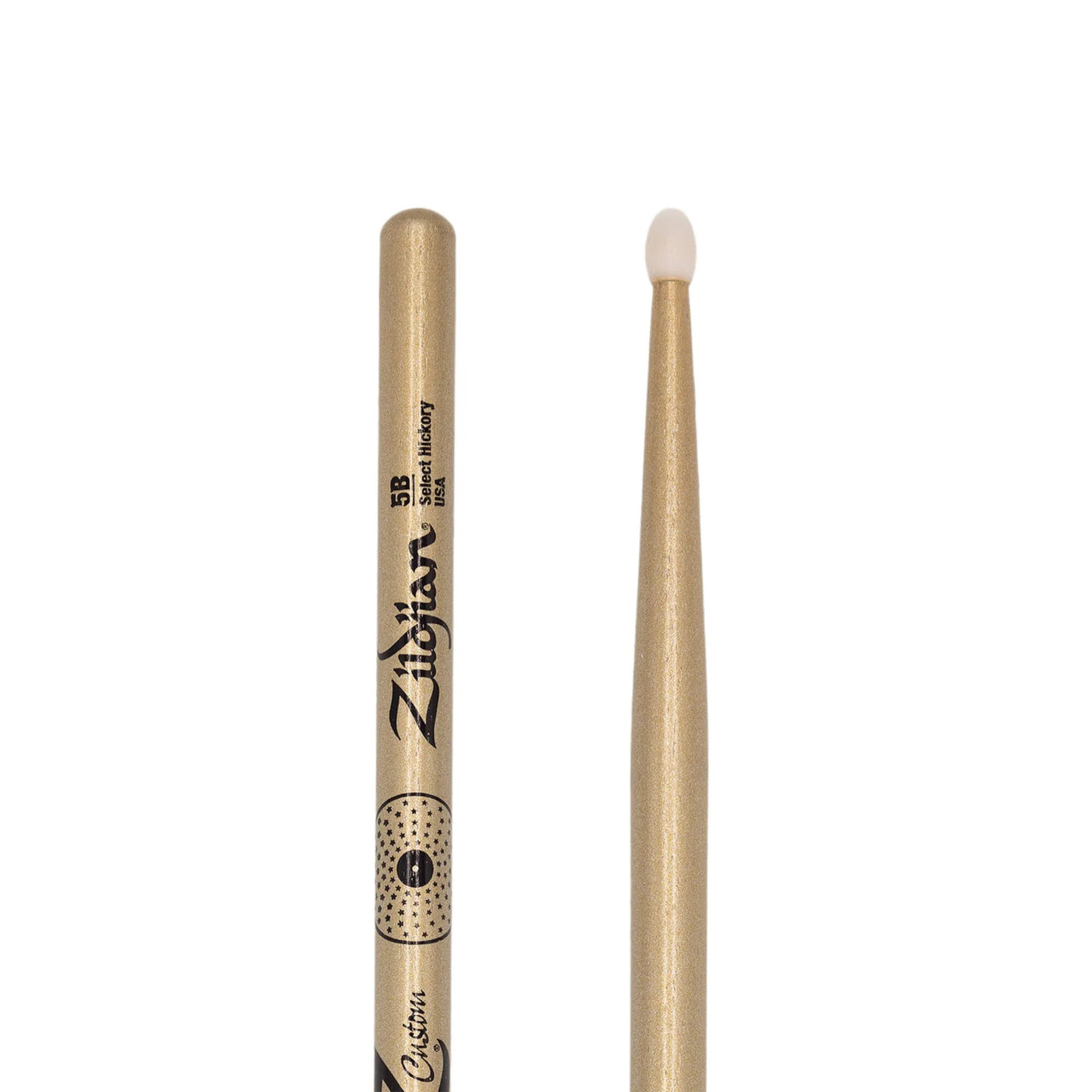 Zildjian Z Custom Limited-Edition Drumsticks - 5B, Nylon Tip, Gold Chroma (Z5BCGN-ZC)