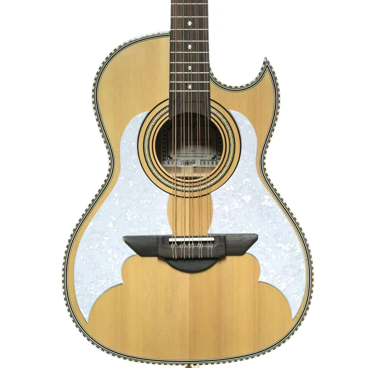 H. Jimenez LBQ3 El Murcielago (The Bat) Full Body Bajo Quinto Solid Spruce Top, Acoustic Guitar Natural
