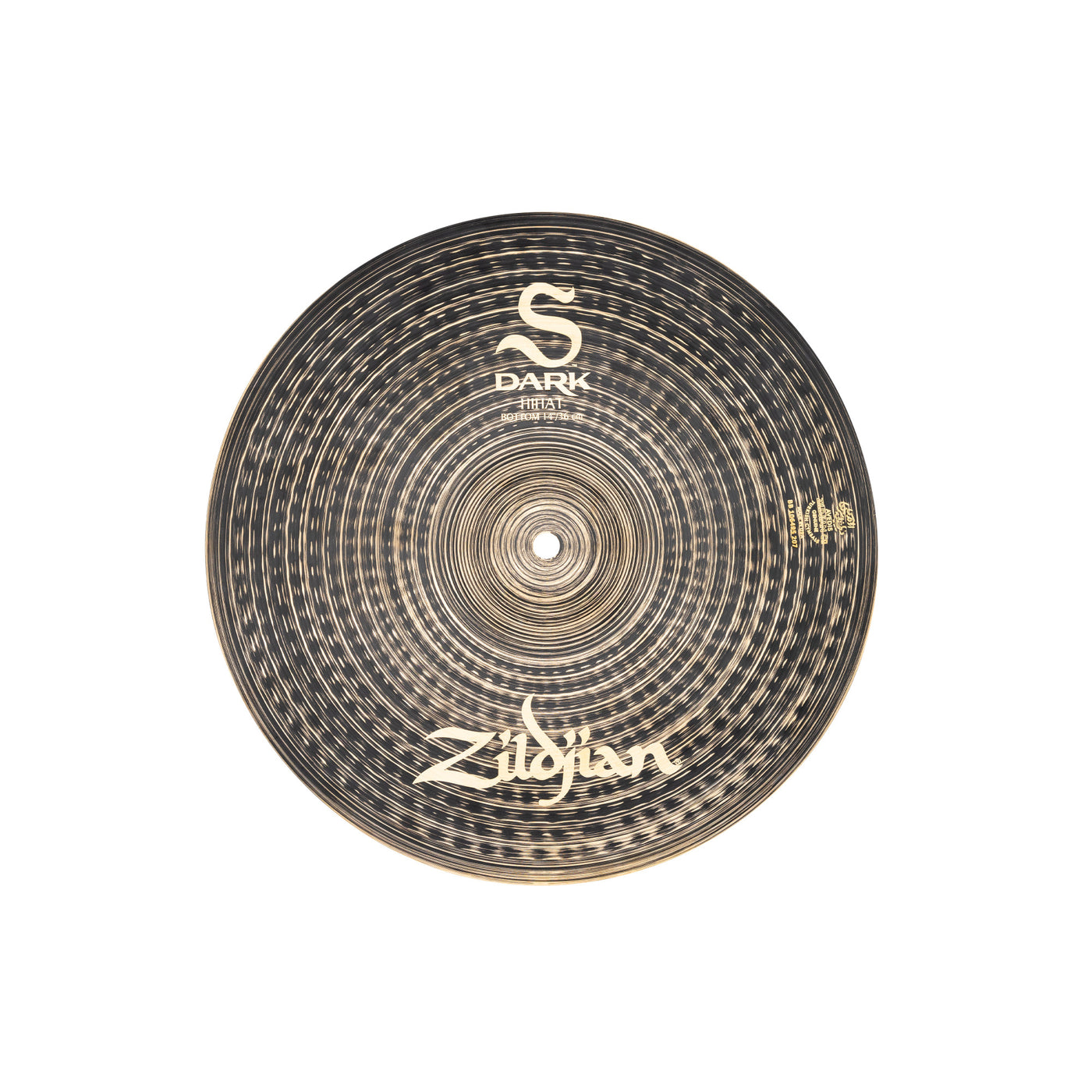 Zildjian SD14HPR S Dark Hi Hat Cymbal Bottom for Drum Set, 14"