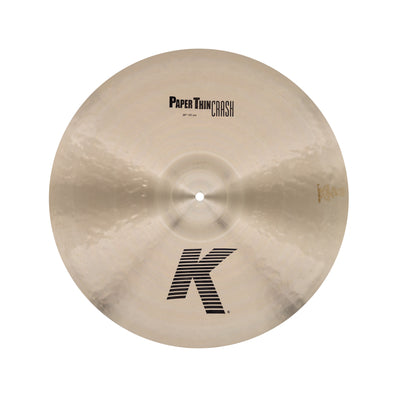 Zildjian K2820 K Paper Thin Crash Cymbal for Drum Set, 20"