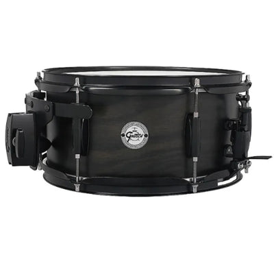 Gretsch Drums Silver Series Ash Side Snare Drum with Black Hardware 12X6, Satin Ebony