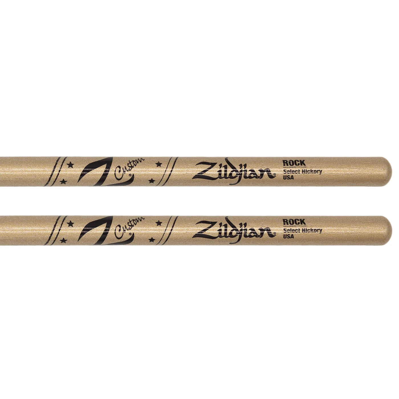 Zildjian Z Custom Limited-Edition Drumsticks - Rock, Wood Tip, Gold Chroma (ZRKCG-ZC)