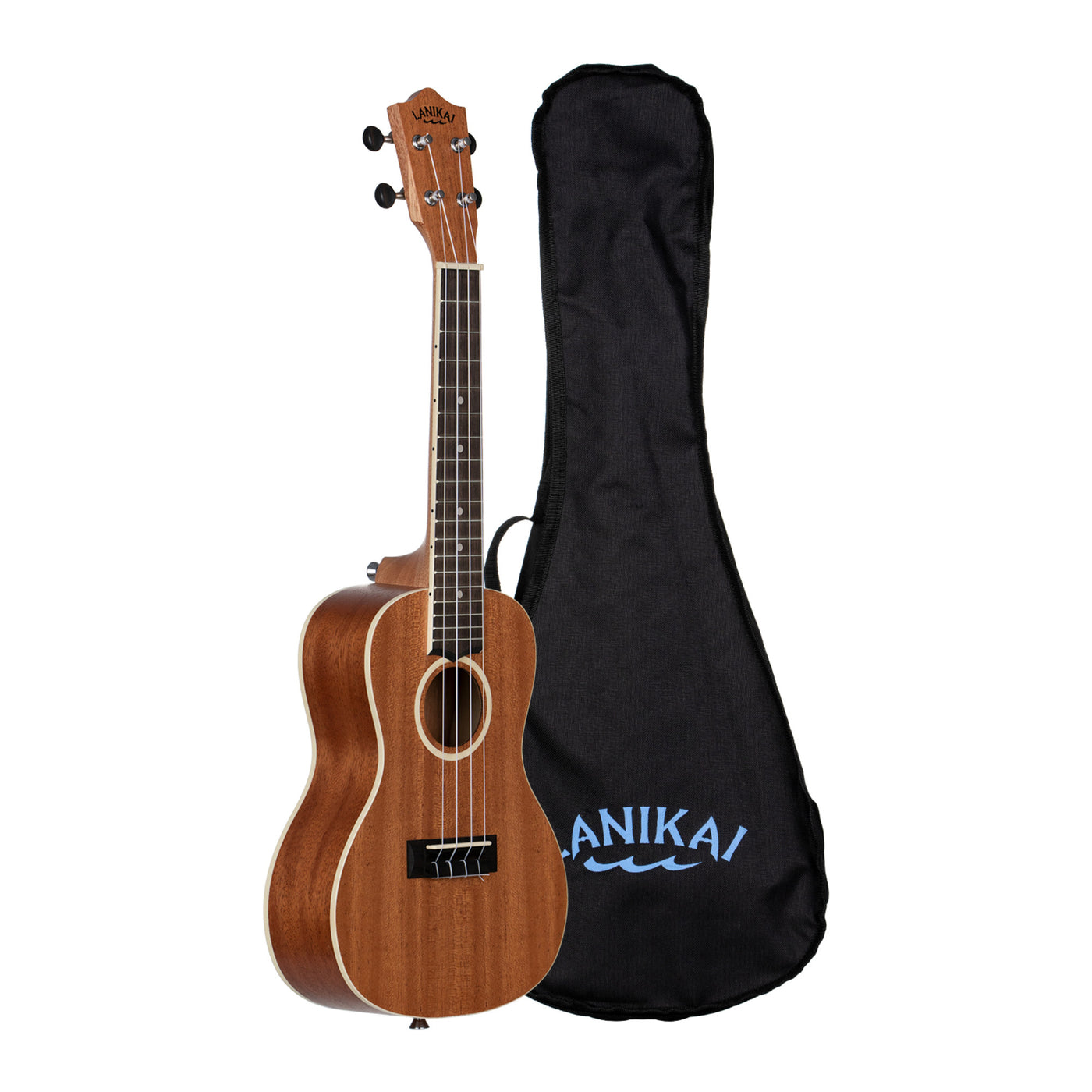 Lanikai LU21-C 4 String Ukulele,Concert Ukulele, with Aquila String and Pro Set-up