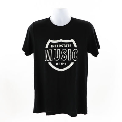 Interstate Music Short Sleeve T-Shirt - Unisex, Black, Large