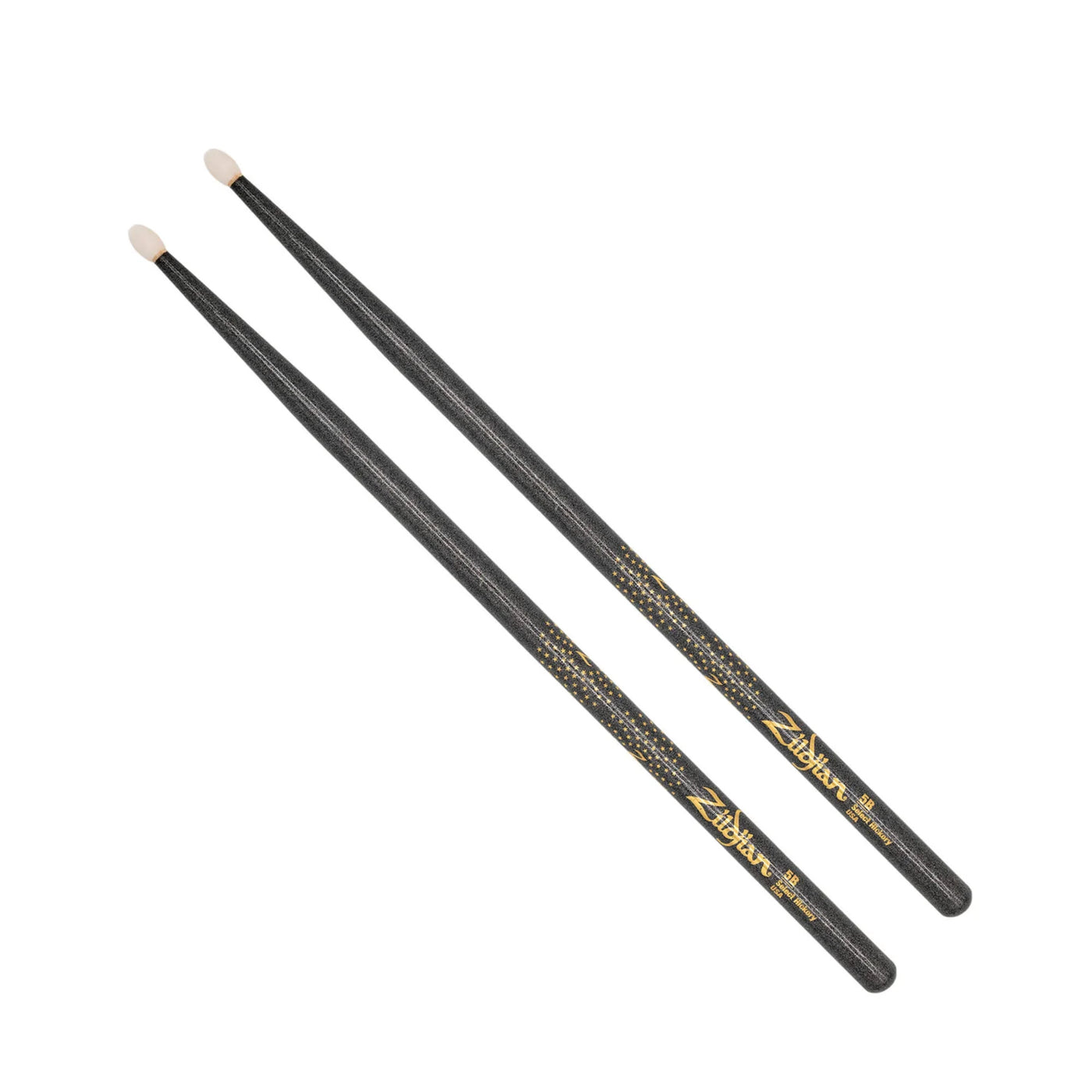 Zildjian Z Custom Limited-Edition Drumsticks - 5B, Nylon Tip, Black Chroma (Z5BCBN-ZC)