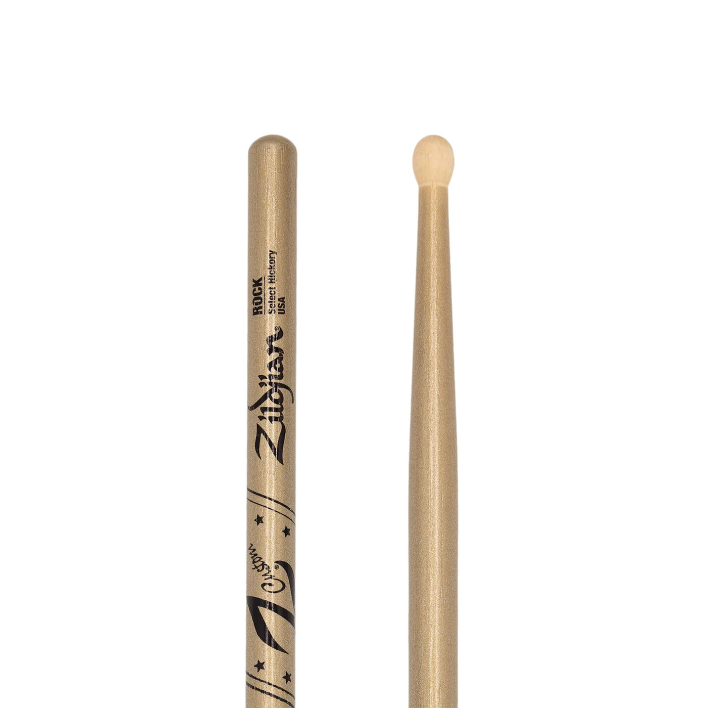 Zildjian Z Custom Limited-Edition Drumsticks - Rock, Wood Tip, Gold Chroma (ZRKCG-ZC)