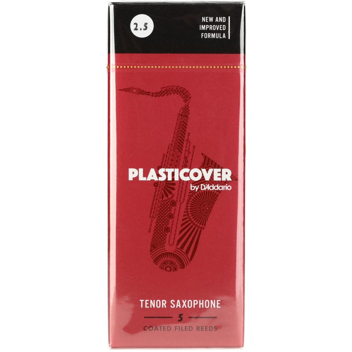 D'Addario Plasticover Tenor Sax Reeds Strength 2.5 5-pack