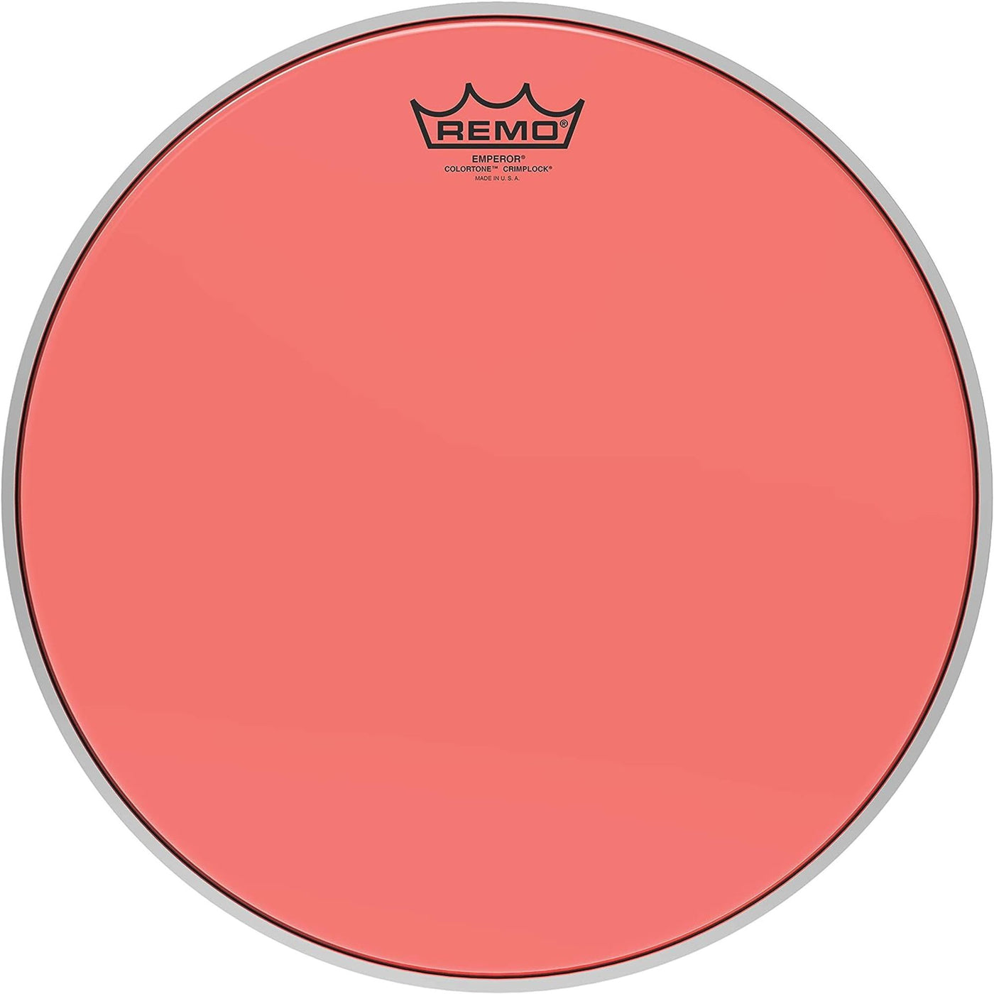 Remo BE-0314-CT-RDMP Emperor Marching Bass Drum Head - Red, Crimplock