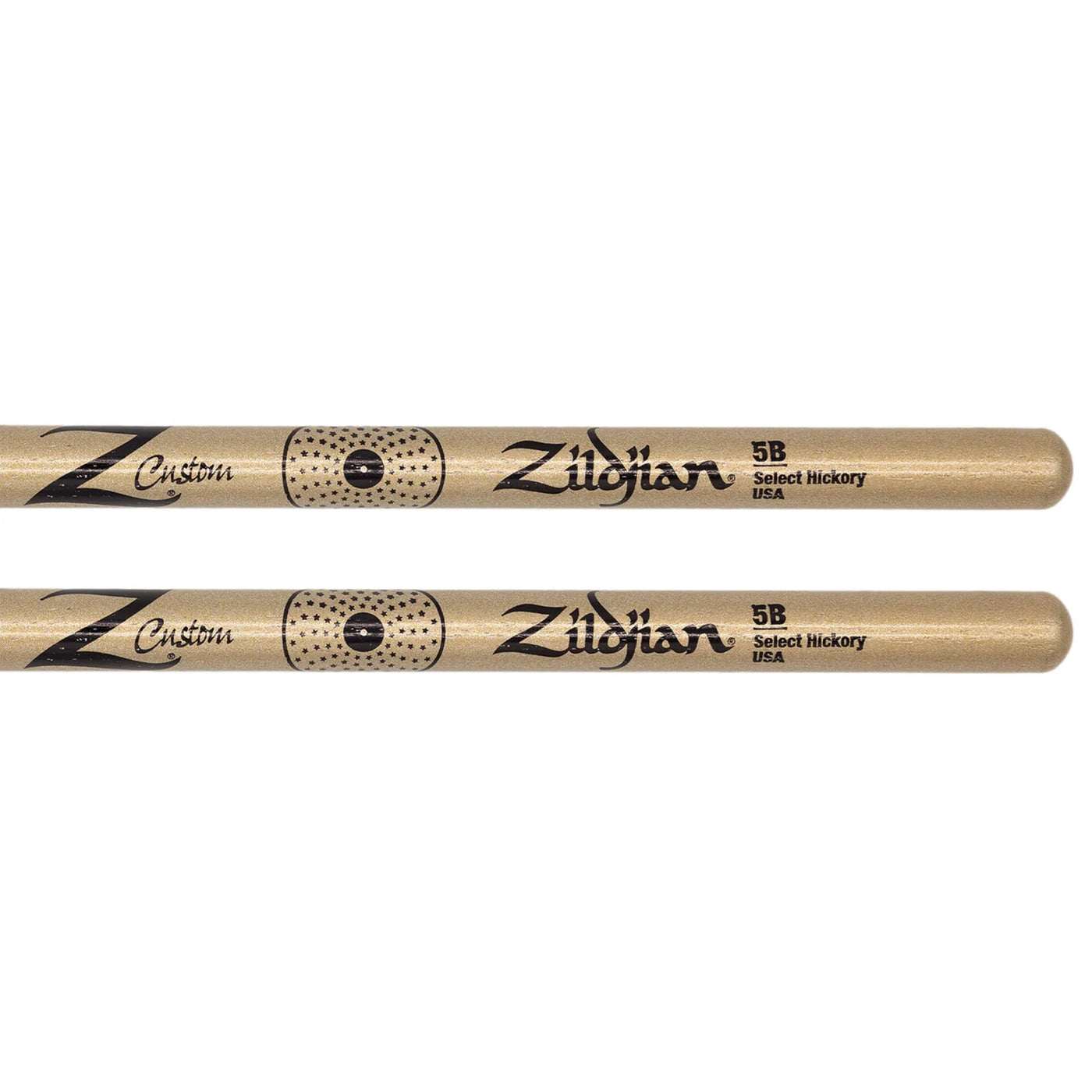 Zildjian Z Custom Limited-Edition Drumsticks - 5B, Nylon Tip, Gold Chroma (Z5BCGN-ZC)