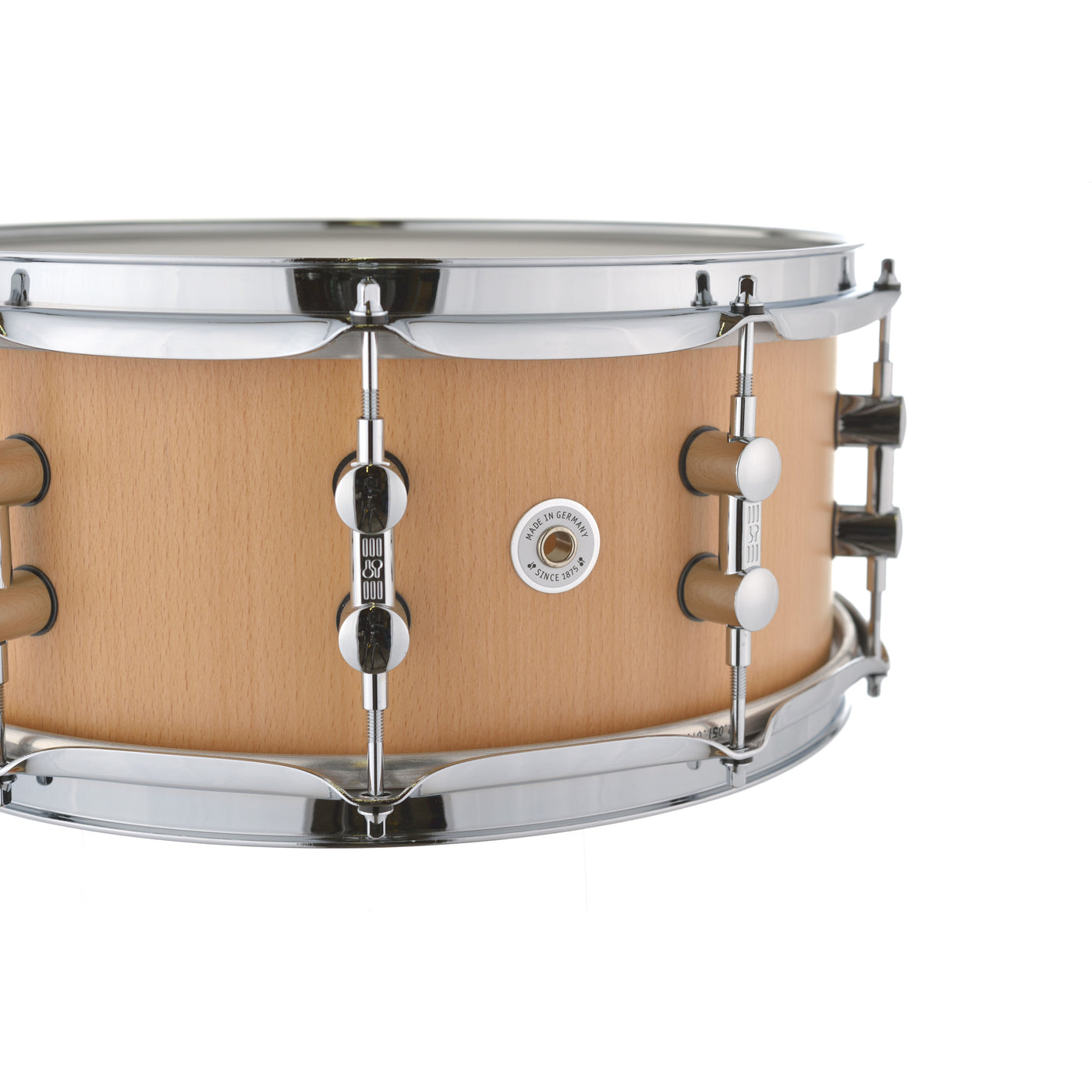 Sonor KS-1406-SDW-NAB Kompressor Snare Drum, Percussion Instrument, Heavy Beech, 14" x 6"