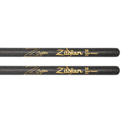 Zildjian Z Custom Limited-Edition Drumsticks - 5B, Wood Tip, Black Chroma (Z5BCB-ZC)