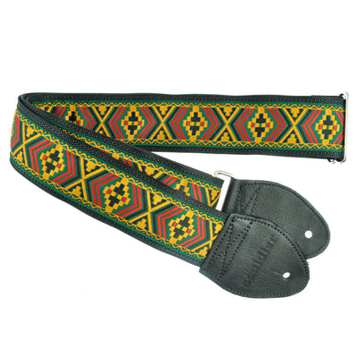 Souldier GS0987BK04BK - Handmade Seatbelt Guitar Strap for Bass, Electric or Acoustic Guitar, 2 Inches Wide and Adjustable Length from 30" to 63"  Made in the USA, Marley