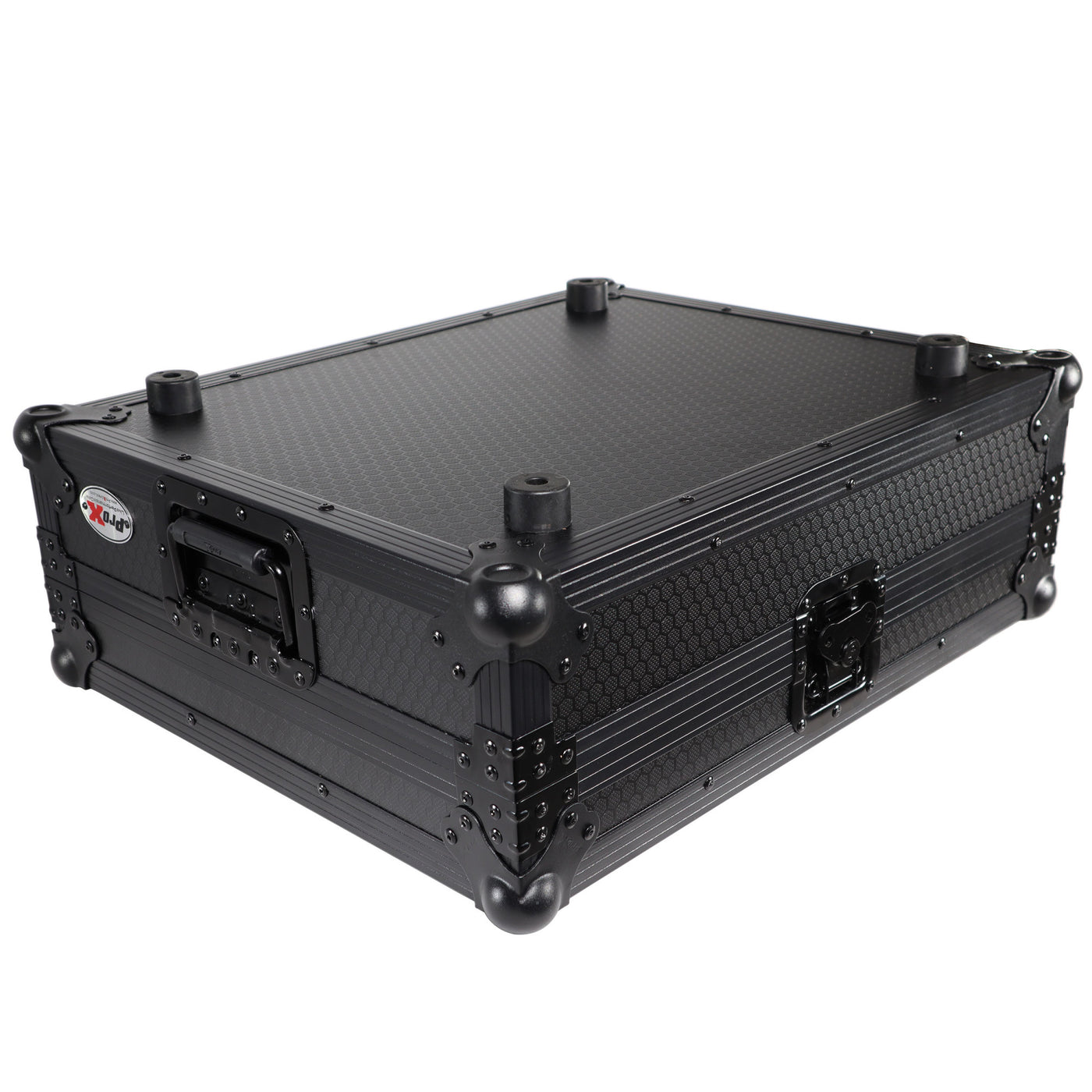 ProX XS-DJMV10BL ATA Style Hard Travel Case, For DJM-V10 and DJM-V10-LF 6 Channel DJ Mixer, Pro Audio Equipment Storage, Black on Black