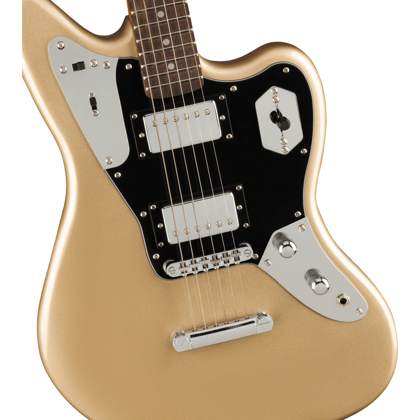 Fender Contemporary Jaguar HH ST Electric Guitar, Shoreline Gold (0370350544)