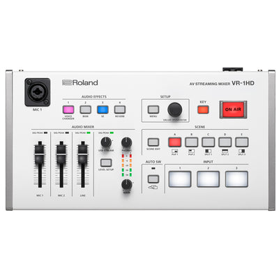 Roland VR-HD AV Streaming Mixer Audio Interface, Professional Live Streaming Equipment