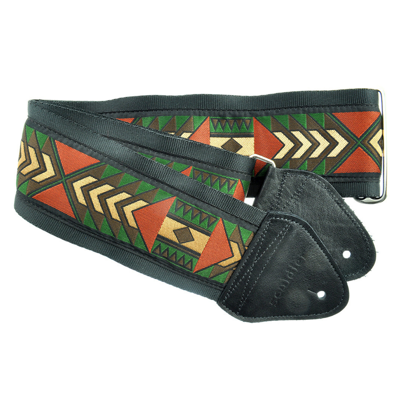 Souldier GT0784BK02BK - Handmade Souldier Fabric Bass Strap, 3 Inches Wide and Adjustable from 33" to 60" Made in the USA, Tigard