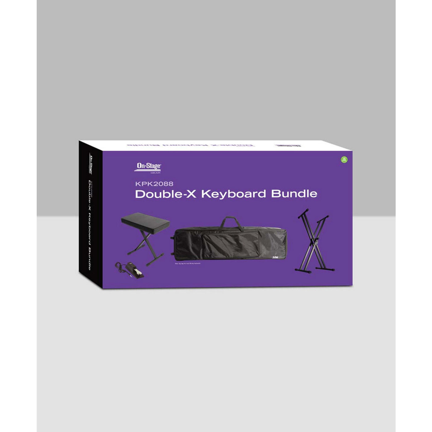 On-Stage Double-X Electric Keyboard Bundle (KPK2088)