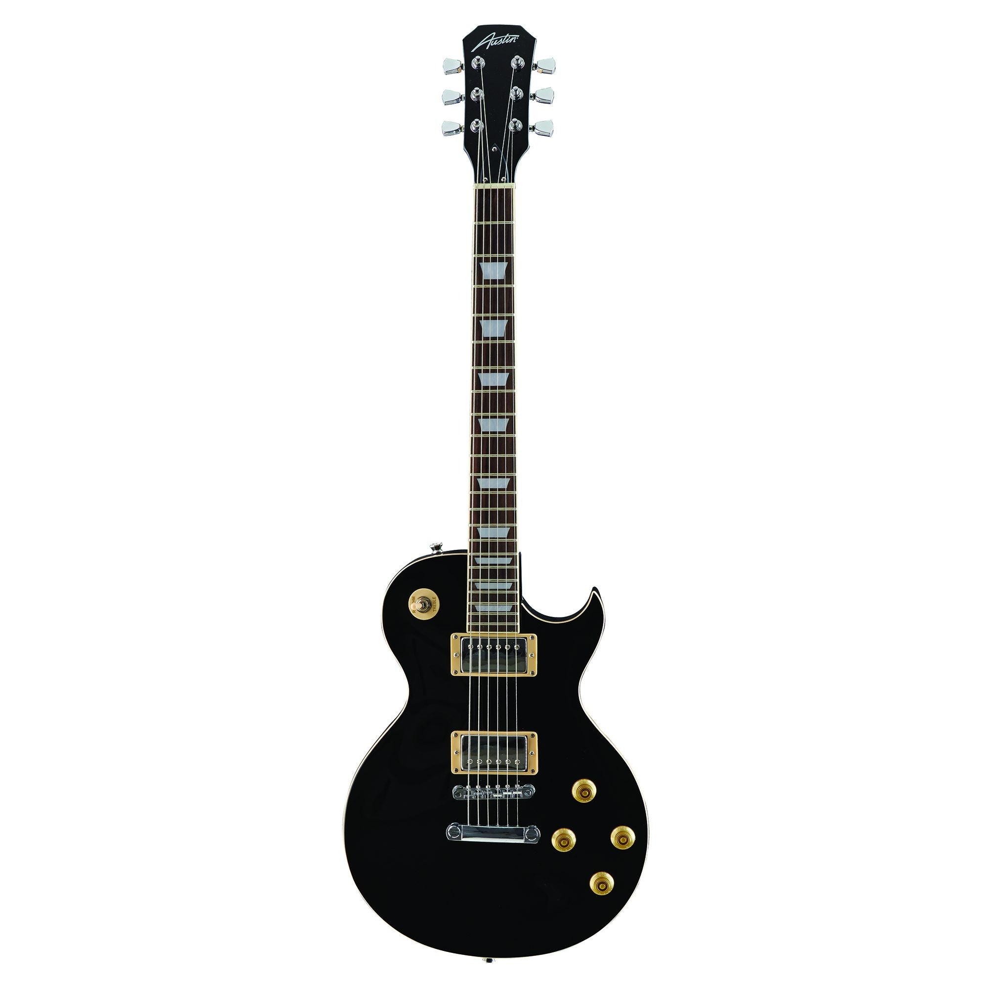 Austin Classic Archtop Set-Neck, Super 6-Pro Black Electric Guitar – Interstate