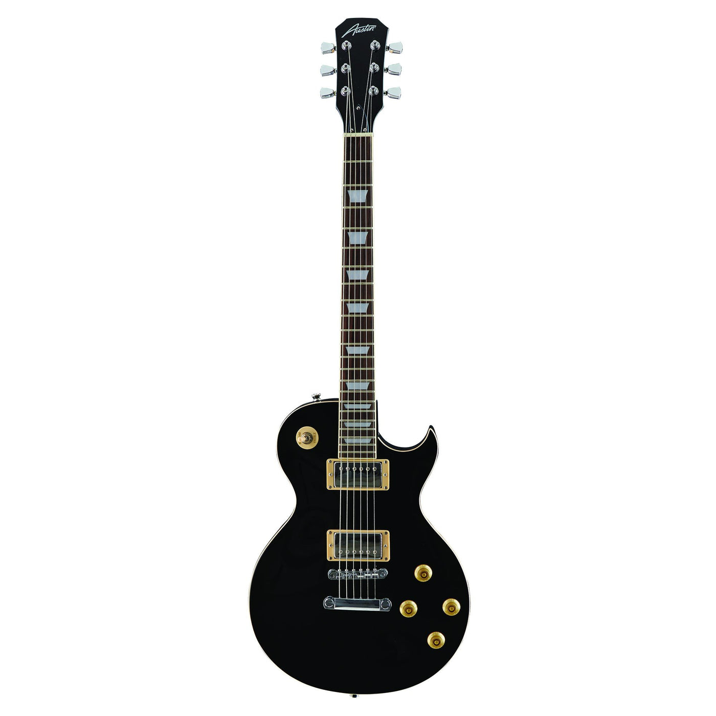 Austin Classic Archtop Set-Neck, Super 6-Pro Black Electric Guitar