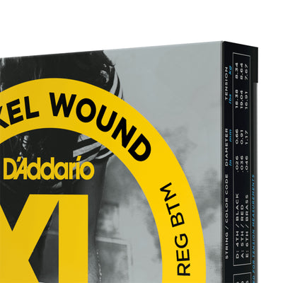 D'Addario Nickel Wound Electric Guitar Strings, Super Light Top/Regular Bottom, 09-46, 3 Sets (EXL125-3D)
