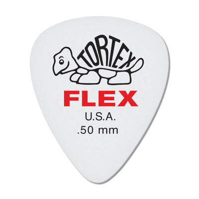 Dunlop 428P050 Tortex Flex Standard Pick .50mm- 12 Pack